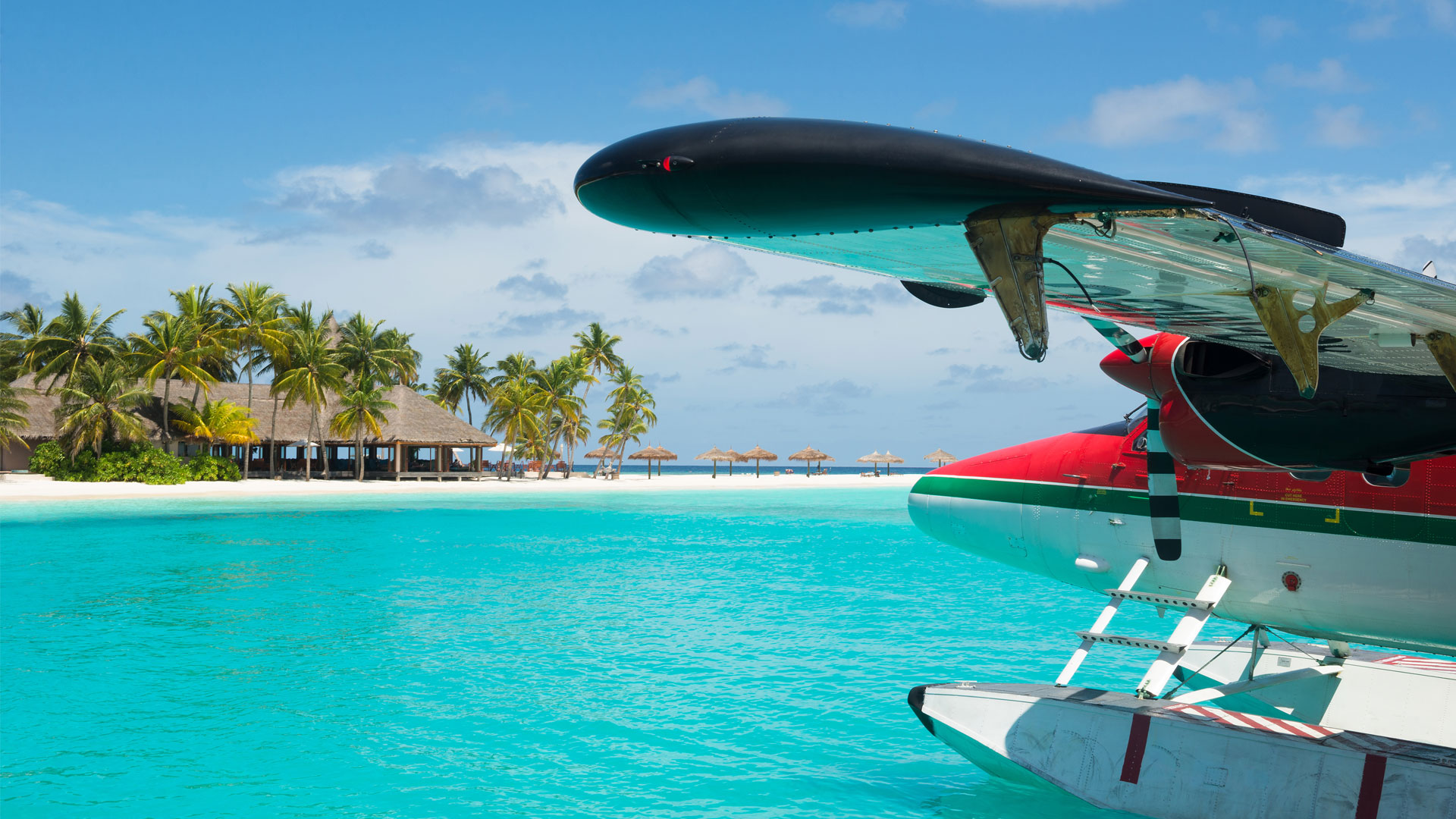 Luxury resort overwater